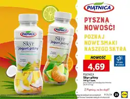 Lidl Jogurt pitny mandarynka i limonka Piątnica Skyr oferta