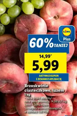 Lidl Brzoskwinie ciasteczkowe oferta