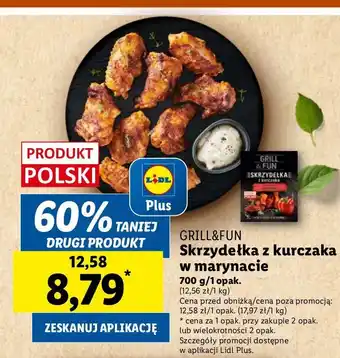Lidl Skrzydełka z kurczaka w marynacie paprykowej Grill And Fun oferta