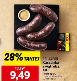 Lidl Kaszanka z wątróbką Grill And Fun oferta
