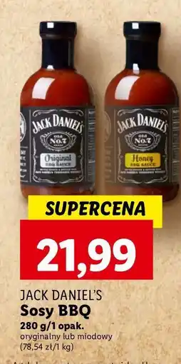 Lidl Sos grillowy honey Jack Daniel's Barbecue Sauce oferta