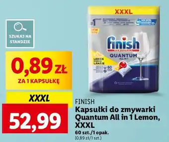 Lidl Tabletki do zmywarek lemon Finish Quantum oferta