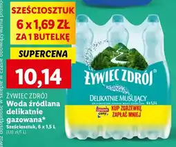 Lidl Woda delikatnie musująca Żywiec Zdrój oferta