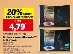 Lidl Karma dla kota wołowina Coshida Selection oferta