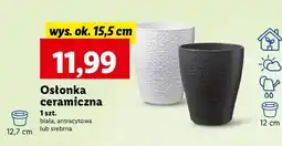 Osłonka ceramiczna 15.5 cm biała