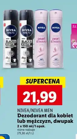 Lidl Antyperspirant original Nivea Men Invisible Black & White oferta