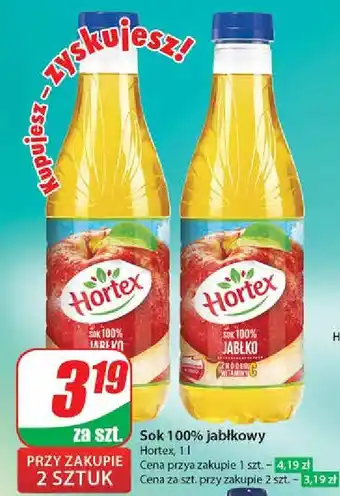 Dino Sok jabłkowy 100% Hortex oferta