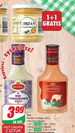 Dino Sosos czosnkowy aioli Roleski oferta