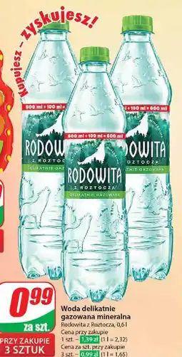 Dino Woda delikatnie gazowana Rodowita Z Roztocza oferta