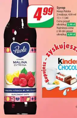 Dino Syrop malina z cytryną Paola oferta