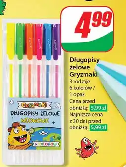 Długopisy żelowe Gryzmaki