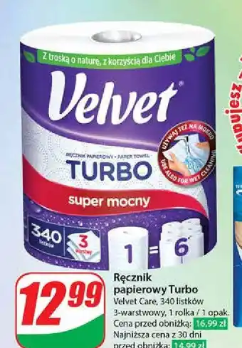 Dino Ręcznik papierowy Velvet Turbo oferta