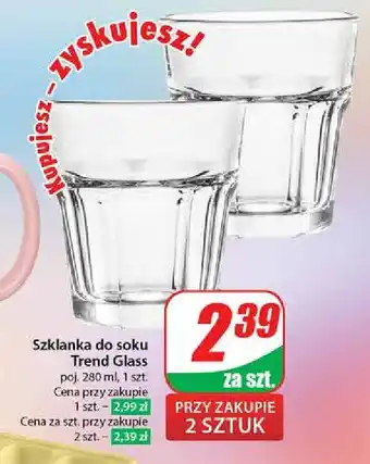 Dino Szklanka do soku 280 ml Trend Glass oferta