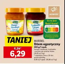 Lidl Dżem ananas-kokos Maribel oferta