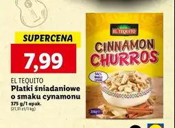 Lidl Płatki śniadaniowe o smaku cynamonu El tequito oferta
