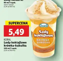 Lidl Lody krówka-kukułka Koral koktajlowe oferta