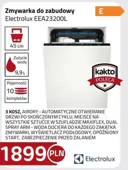 Kakto Zmywarka do zabudowy Electrolux oferta