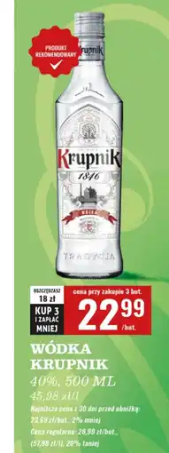 Biedronka Wódka Krupnik oferta