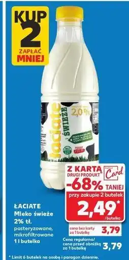 Kaufland Mleko 2% Łaciate oferta