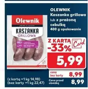 Kaufland Kaszanka z cebulką prażoną Olewnik oferta