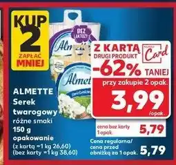 Kaufland Serek śmietankowy bez laktozy Hochland almette oferta