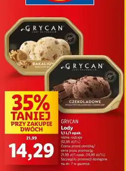 Lidl Lody czekoladowe Grycan oferta