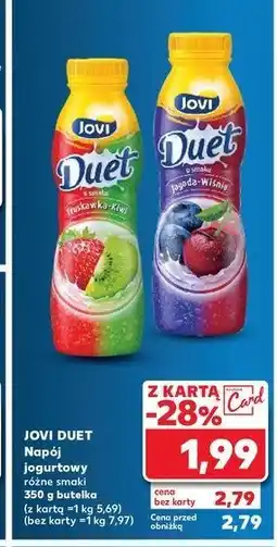 Kaufland Jogurt truskawka-kiwi Jovi duet oferta