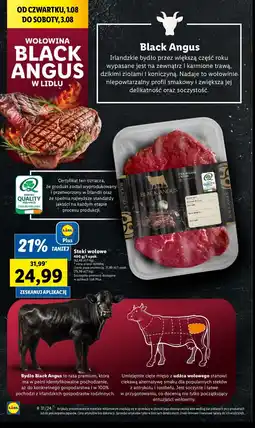 Lidl Steki wołowe black angus oferta