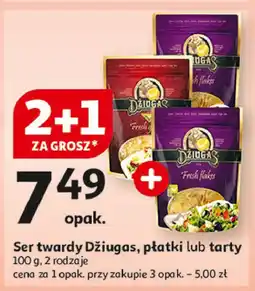Auchan Ser dojrzewający tarty twardy Dziugas oferta