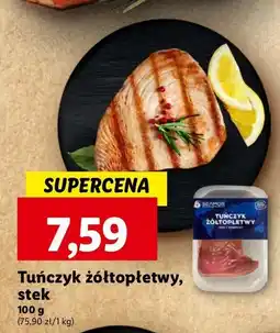 Lidl Tuńczyk żółtopłetwy stek SEAMOR oferta