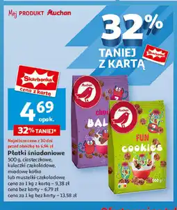 Auchan Płatki choco sheels Auchan różnorodne (logo czerwone) oferta