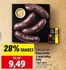 Lidl Kaszanka z wątróbką Grill and fun oferta