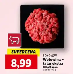 Lidl Tatar wołowy ekstra Sokołów oferta