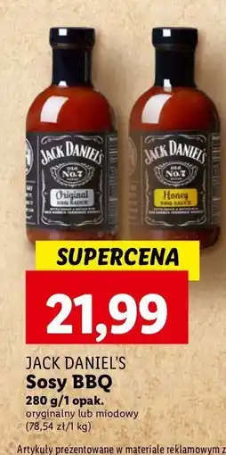 Lidl Sos grillowy original Jack daniel's barbecue sauce oferta