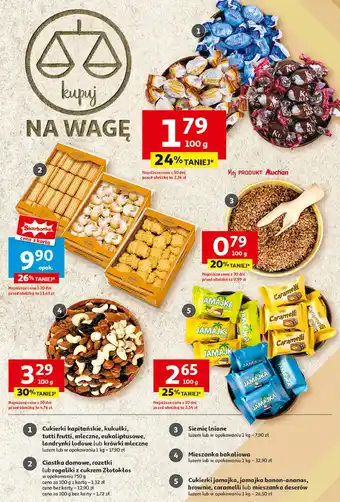 Auchan Rogaliki z cukrem Złotokłos oferta