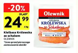 Intermarche Kiełbasa królewska ze schabem Olewnik oferta