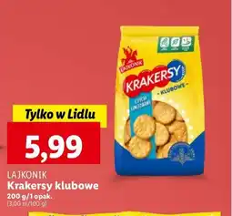 Lidl Krakersy klubowe Lajkonik krakersy oferta