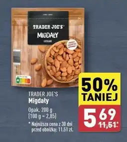 ALDI Migdały kalifornijskie Trader joe's oferta