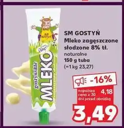 Kaufland Mleko zagęszczone słodzone Gostyń oferta