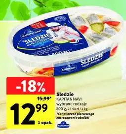 Intermarche Śledzie kąski chłopskie Kapitan navi oferta