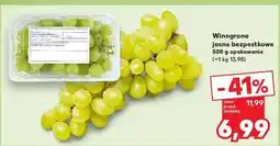 Kaufland Winogrona białe bezpestkowe oferta