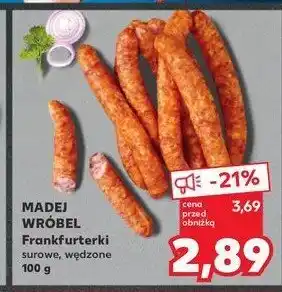 Kaufland Frankfuterki surowe wędzone Madej & wróbel oferta