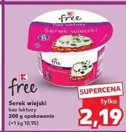Kaufland Serek wiejski bez laktozy K-classic free oferta