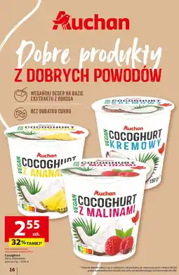 Auchan Cocoghurt z ananasem Auchan różnorodne (logo czerwone) oferta