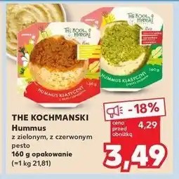 Kaufland Hummus z czerwonym pesto The kochmański oferta