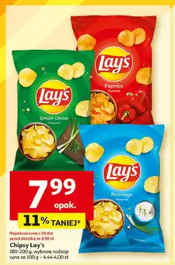Auchan Chipsy fromage Lay's Frito lay lay's oferta