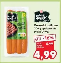 Kaufland Roślinne parówki K-take it veggie oferta