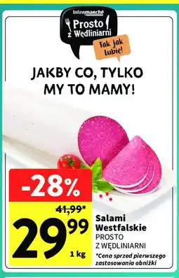 Intermarche Salami westfalskie Prosto z wędliniarni oferta