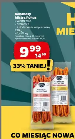 Netto Kabanosy wieprzowe Mistrz Rohus oferta