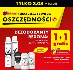 Biedronka Antyperspirant black + white Rexona Invisible oferta